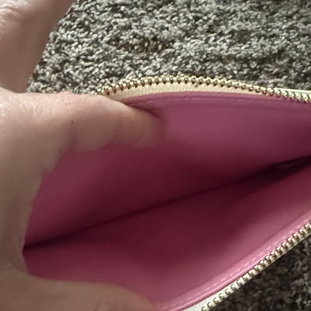 kate spade White and Gold Metallic Patterned Clutch - Picture 3 of 4